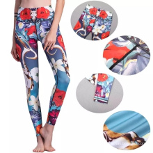 Floral Print Sport Leggings Elastic Waist Running Fitness Yoga Pants